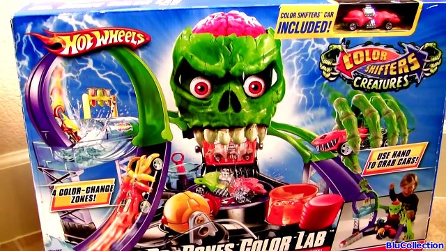 Dr. Bones Color Lab Playset Color Shifters Cars Hot Wheels Track Review Pixar Color Changers Cars