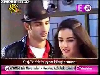 Kunj ne kiya Twinkal se Pyaar ka Iizhaar Jisse Twinkal hui Sharam se Laal 2nd March 2016 Tashan E Ishq