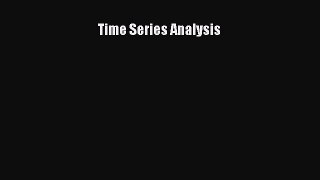 Download Time Series Analysis  EBook