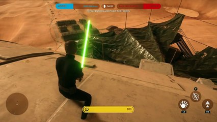Battlefront: EPIC LUKE SKYWALKER vs. DARTH VADER and EASTER EGG SARLACC PIT!