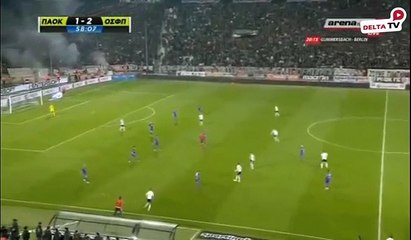 Μπουκάλι στον Σίλβα και διακοπή ΠΑΟΚ-ΟΣΦΠ 2-3-2016