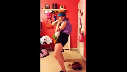 Не удачный танец девушки