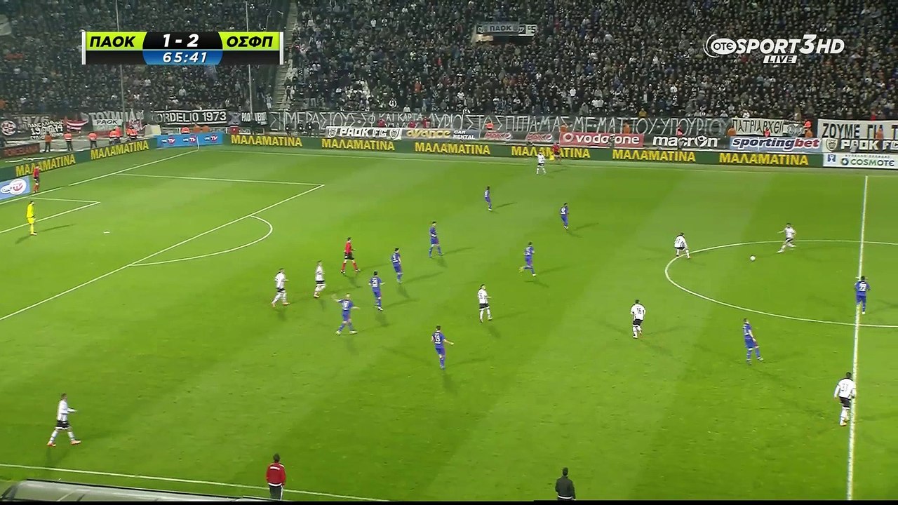 ΠΑΟΚ - Ολυμπιακός: Το σουτ του Κάτσε