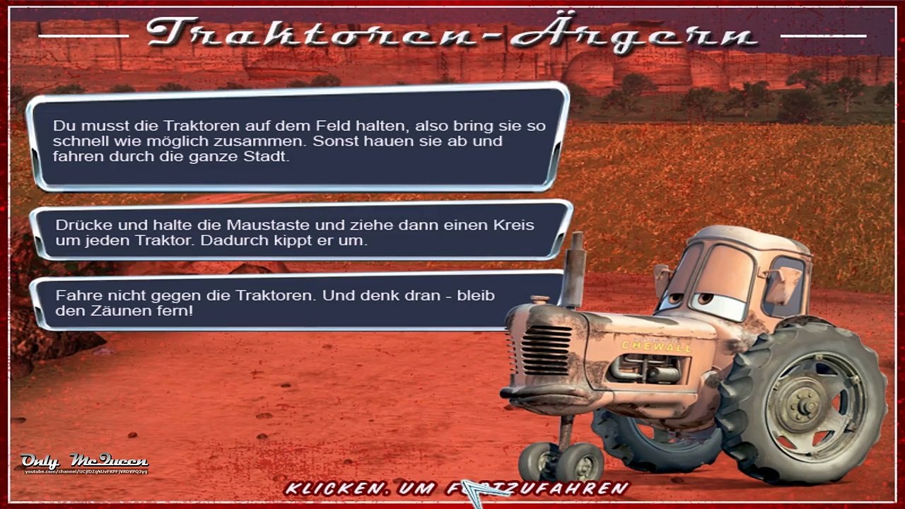 CARS ! #1 Traktoren Ärgern - Lightning McQueen und Traktor - Disney Cars Deutsch 4K UHD