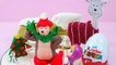 Des oeufs en chocolat Kinder Surprise de Noël, sur la neige, Avec Macha et lOurs anglais - 2016