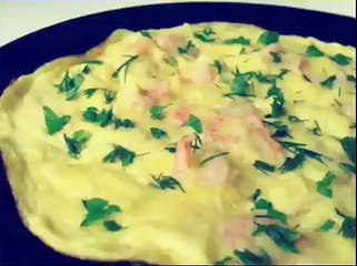 Омлет с креветками