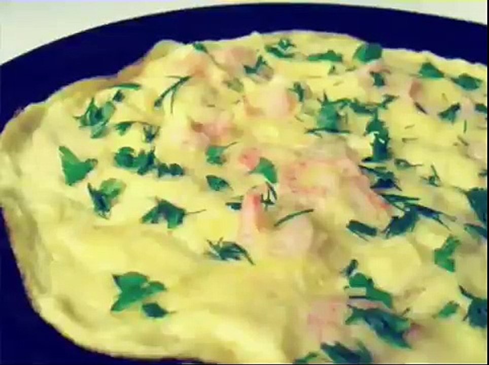 Омлет с креветками