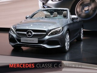 Video herunterladen: Mercedes Classe C Cabriolet en direct du salon de Genève 2016