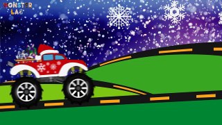 ✔ Compilation Monster Truck With Christmas | Cars Cartoons Compilation for kids Monster LA