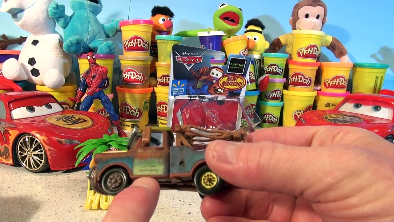 Pixar Cars New Car Unboxing Mater , as Dr Abschlepp Wagen with Heavy Metal Lightning McQueen and mor