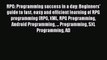 Read RPG: Programming success in a day: Beginners' guide to fast easy and efficient learning