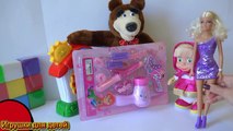 Барби, Маша и медведь Салон красоты, красота страшная сила мультик из игрушек Barbie Masha and the