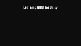 Download Learning NGUI for Unity Ebook Free