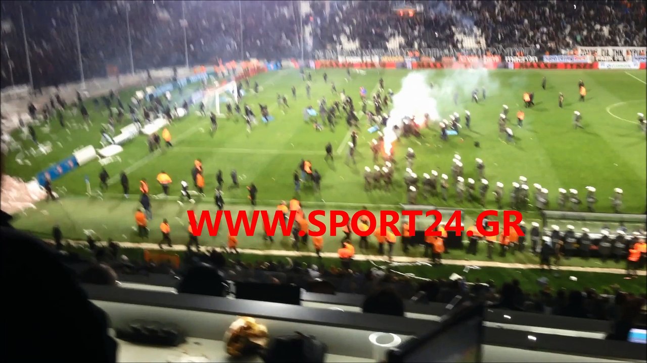 Τα επεισόδια στην Τούμπα με τον Ολυμπιακό