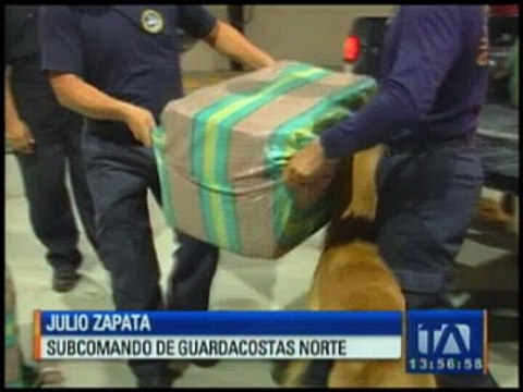 La Armada decomisó 200 kilos de marihuana en Esmeraldas