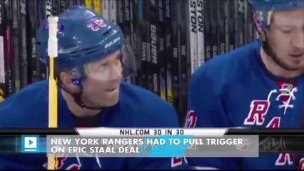 New York Rangers Had To Pull Trigger On Eric Staal Deal