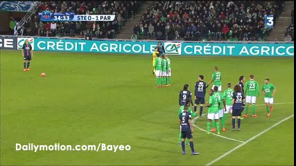 Edinson Cavani Goal HD - St Etienne 0-2 PSG - 02-03-2016