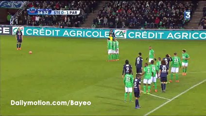 Edinson Cavani Goal HD - St Etienne 0-2 PSG - 02-03-2016