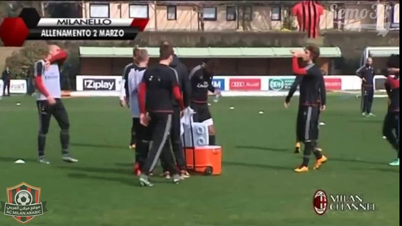 Milan training session 02.03.2106