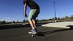 Skateboarder Performs Impressive Street Trick