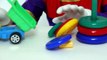 Kids Toys: Toy Truck delivers a Cool COLOR RING TOY! Car Clown Childrens Videos
