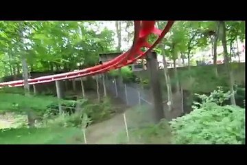 Big Bad Wolf Front Seat on-ride widescreen POV Busch Gardens Williamsburg