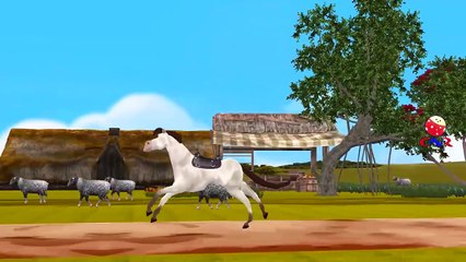 Finger Family Nursery Rhymes for Children Horse Cartoons | Finger Family Children Nursery
