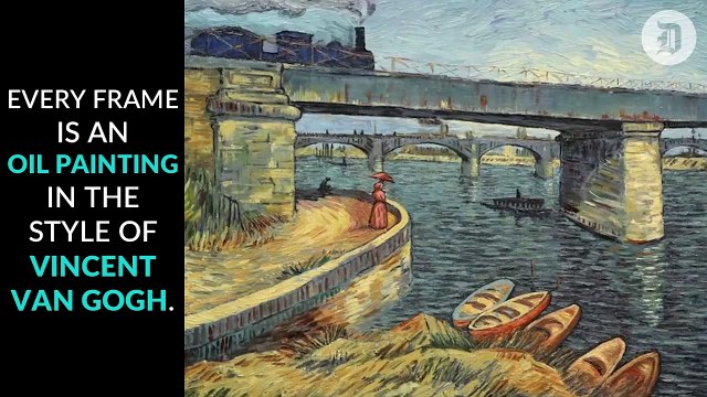 A film about Vincent Van Gogh made with oil paintings