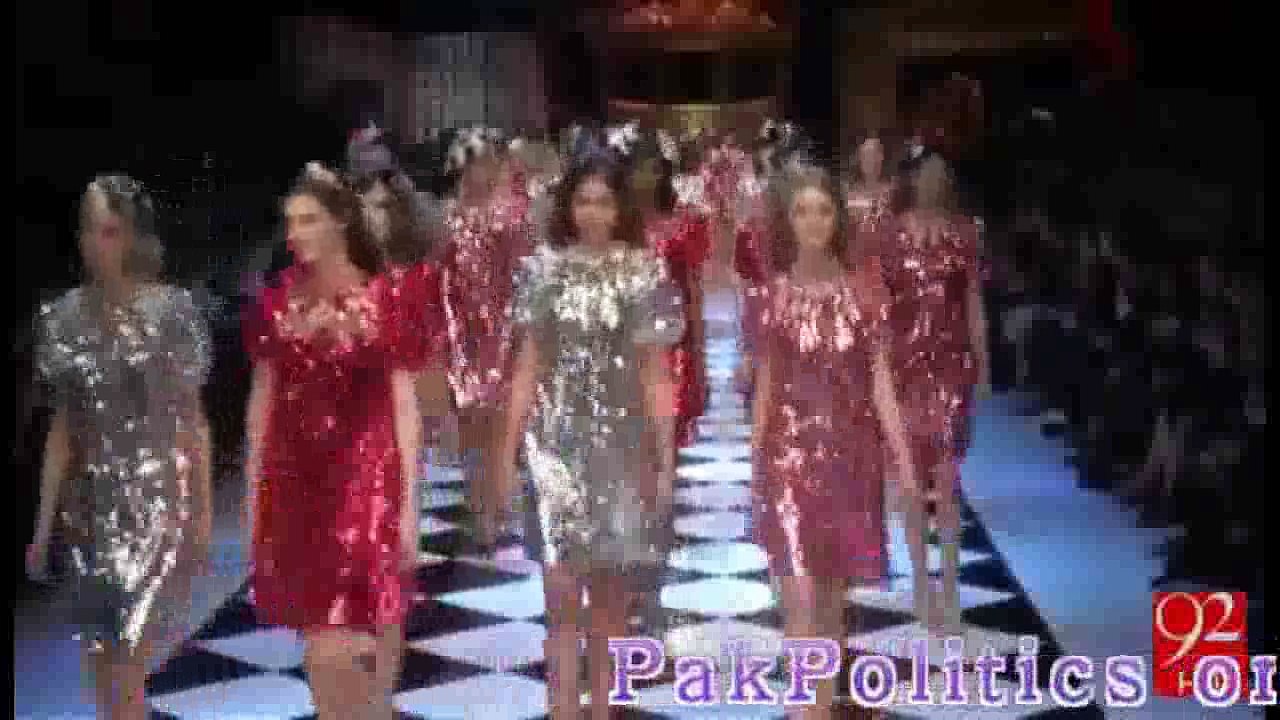 collections of “Dolce and Gabbana” at Milan Fashion Week