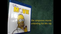 the simpsons movie unboxing for blu ray