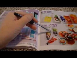 ASMR Flipping Through A Magazine + Tracing + Unintelligible Gibberish + Mouth Sounds
