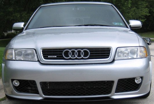 Silver Audi S4 B5 2.7 Twin Turbo Burnout RS4 Bumper