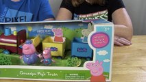 Peppa Pig Grandpa Pigs Train Gertrude! - Jazwares Figure Unboxing and Video Review