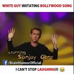 White Guy Imitating Bollywood Song