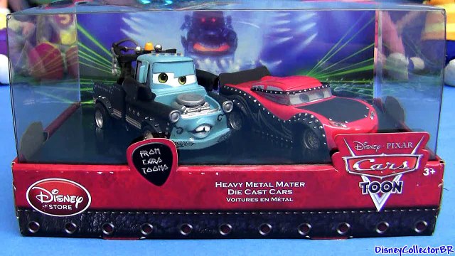 Dad Gum! Cars Toon Heavy Metal Mater with popstar Lightning Mcqueen Disneystore diecast Disney