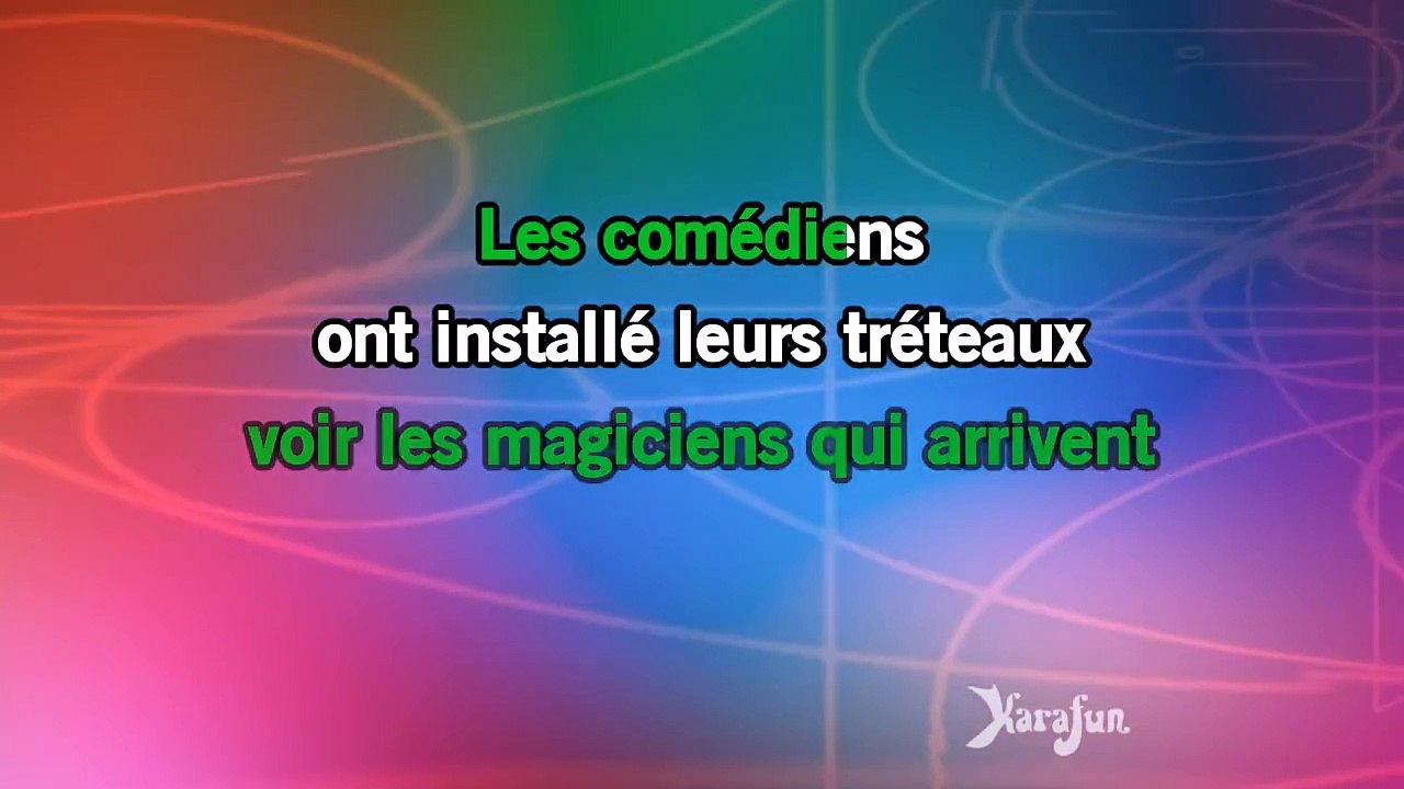 Karaoké Les comédiens - Charles Aznavour *