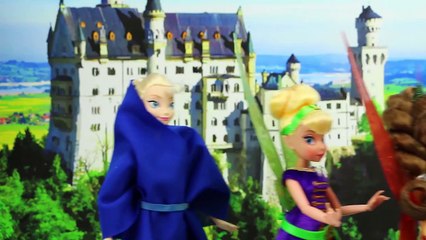 Elsa is Sleeping Beauty in Mini Movie with Frozen Anna & Kristoff as the King & Queen. DisneyToysFa
