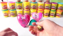 Surprise Eggs HELLO KITTY My Little Pony Spongebob Play Doh Angry Birds