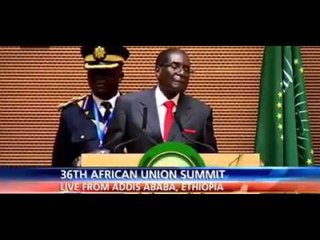 Mugabe Speech on Obama & United Nations A True  Leader 1/ 30/2016