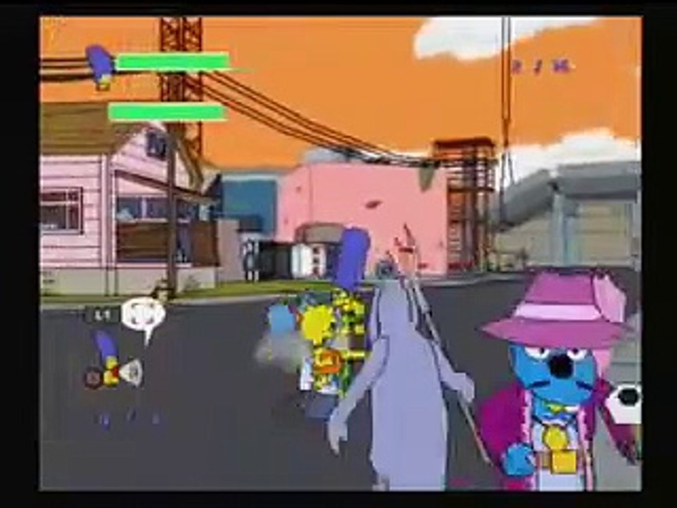 The Simpsons Game- Stage 12: Grand Theft Scratchy (part 1)