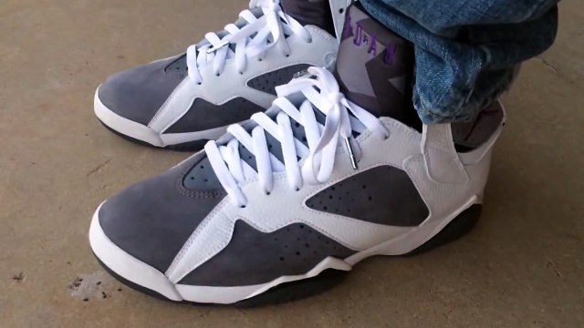 air jordan 7 on feet