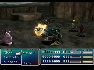 FFVII - Bug suicide Vincent