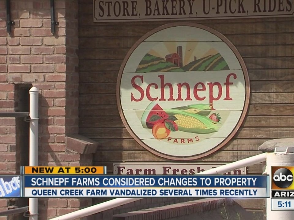Recent acts of vandalism and theft reported at Schnepf Farms