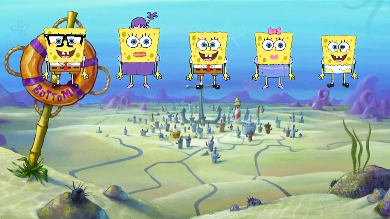 SpongeBob Finger Family Nursery Rhymes Lyrics