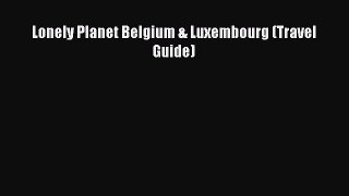 PDF Lonely Planet Belgium & Luxembourg (Travel Guide)  EBook