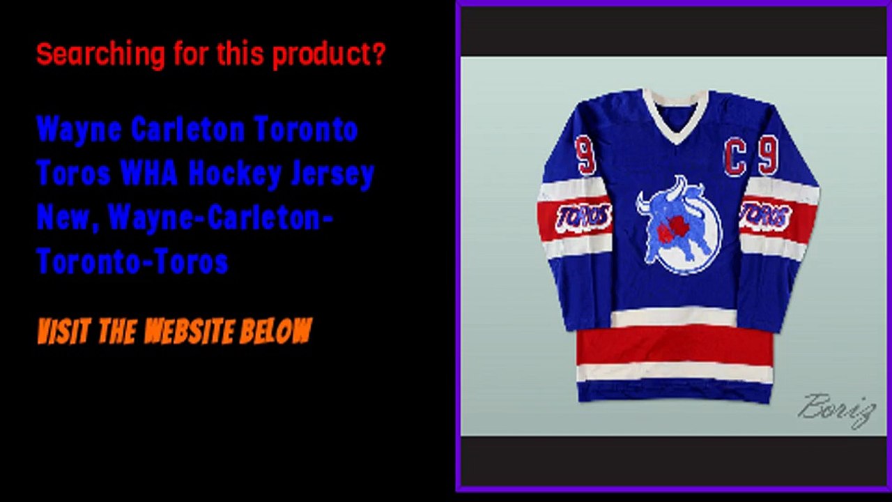 Wayne Carleton Toronto Toros WHA Hockey Jersey New, Wayne-Carleton-Toronto-Toros