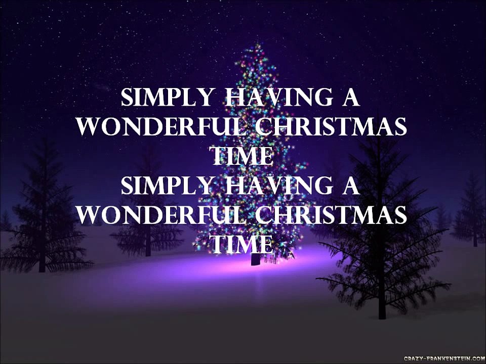 Paul McCartney - Simply Having A Wonderful Christmas Time (Lyrics) [HD]