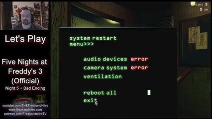 Night 5 CONQUERED! + Bad Ending | Five Nights at Freddy's 3 (Night 5)