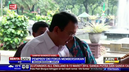 Pemprov DKI Fokus Bersihkan Bungkus Kabel di Gorong-Gorong