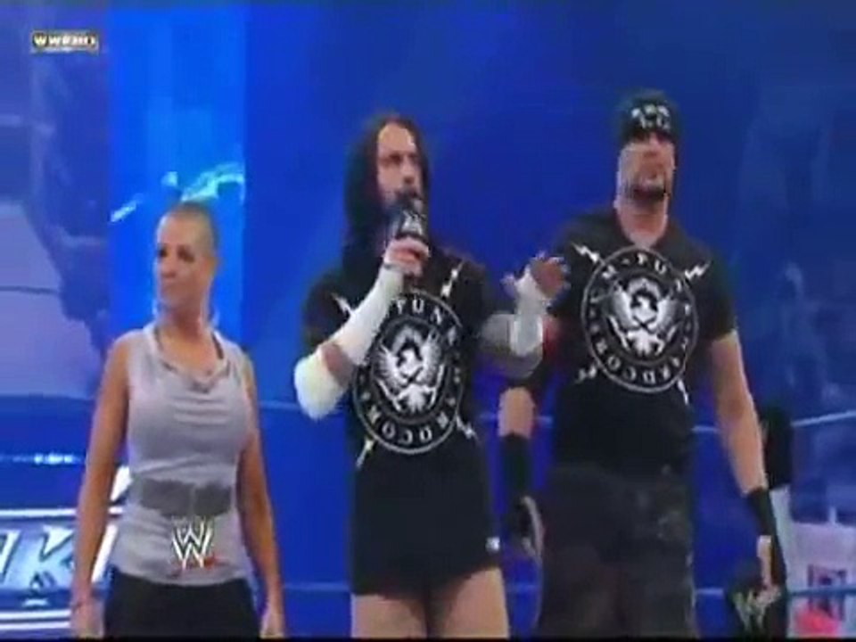 CM Punk confronts Rey Mysterio and his family on SmackDown 03/12/2010 HQ